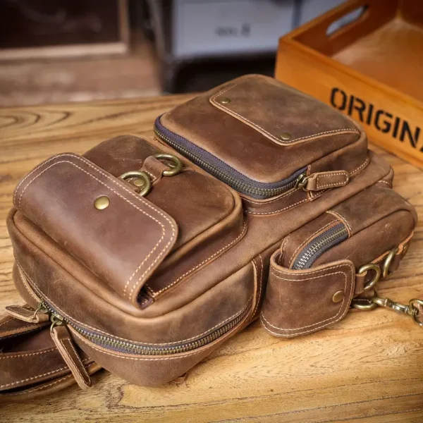 Kožená taška crossbody ZEDO - Image 4
