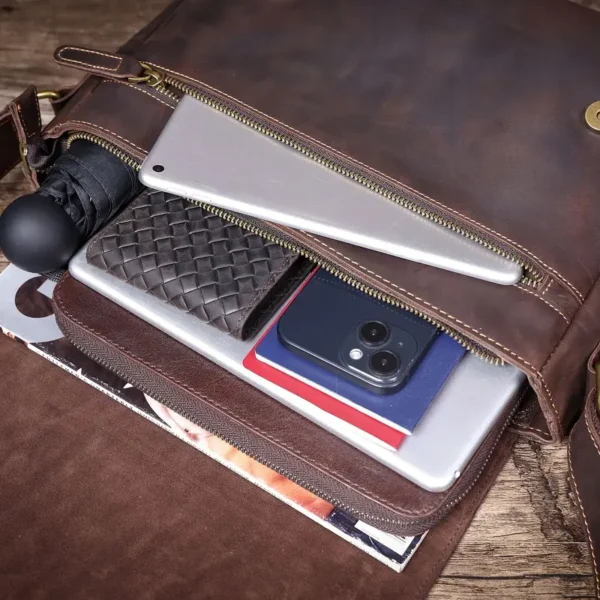 Kožená taška crossbody FROLO - Image 11