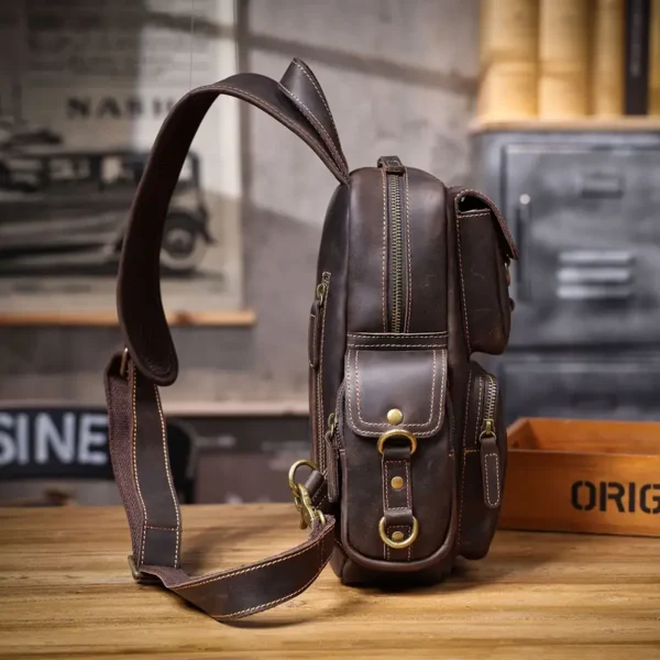 Kožená taška crossbody ZEDO - Image 2