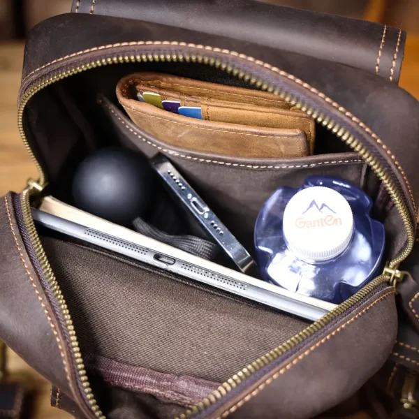 Kožená taška crossbody ZEDO - Image 9